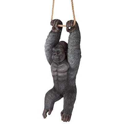 Design Toscano Swinging Great Ape Jungle Monster Hanging Gorilla Sculpture - Multicolored - Image 3