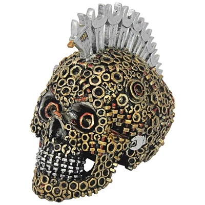 Design Toscano Gear Head Nuts And Bolts Motor Skull Statue 2 Design Toscano Gear Head Nuts And Bolts Motor Skull Statue - Image 2