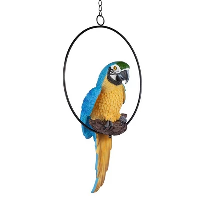 Design Toscano Polly In Paradise Parrot On Ring Perch: Medium - Image 7