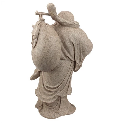 Design Toscano Wandering Happy Hotei Buddha Statue - Image 5