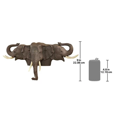 Design Toscano Raised Expectations Elephant Wall Sculpture - Image 2