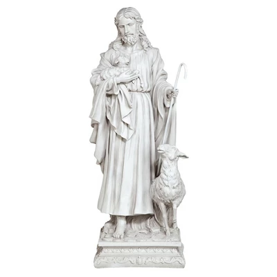 Design Toscano Jesus, The Good Shepherd Garden Statue 2 Design Toscano Jesus, The Good Shepherd Garden Statue - Image 2