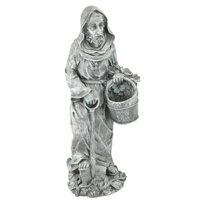 Design Toscano St. Fiacre, The Gardener's Patron Saint Statue - Image 2