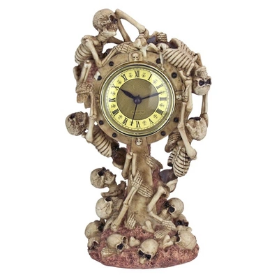Design Toscano Skeleton Crew Sculptural Mantel Clock - Image 2