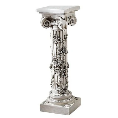 Design Toscano The Rose Garland Sculptural Pedestal - Image 2