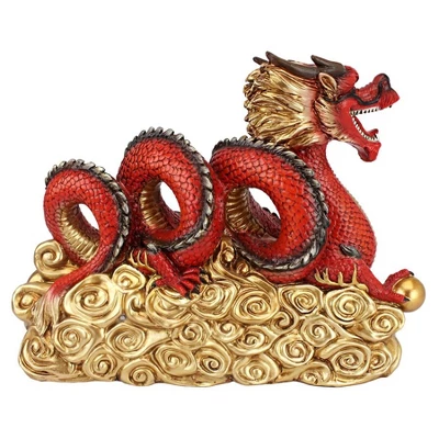 Design Toscano Asian Zen Dragon Garden Welcome Statue - Multicolored - Image 3