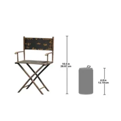 Design Toscano Scaled Metal Director's Chair Sculpture