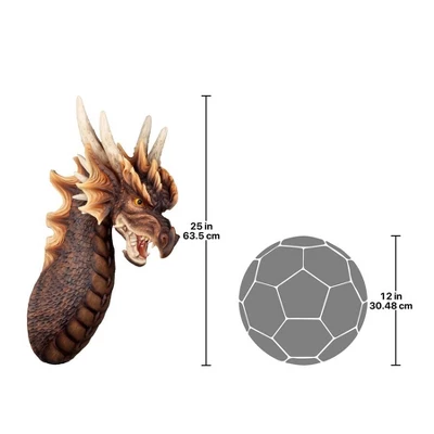 Design Toscano The Ruthless Knavesmire Dragon Trophy Wall Sculpture By Artist Liam Manchester - Image 6