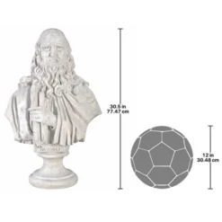 Design Toscano Leonardo Da Vinci Grand-Scale Sculptural Bust 11 Design Toscano Leonardo Da Vinci Grand-Scale Sculptural Bust -Design Toscano GUEST 64e8057c 0549 4107 bb01 97c210a2a345