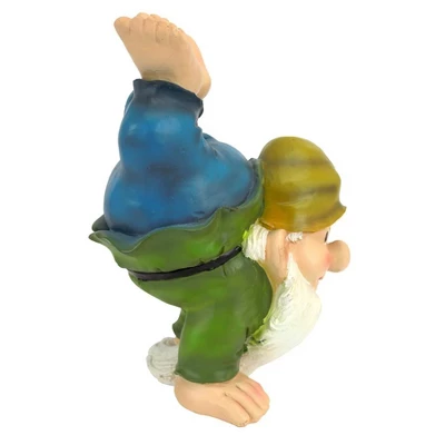 Design Toscano Handstand Henry The Garden Gnome Statue 4 Design Toscano Handstand Henry The Garden Gnome Statue - Image 4
