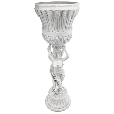 Design Toscano Les Filles Joyeuses Neoclassical Pedestal Urn 2 Design Toscano Les Filles Joyeuses Neoclassical Pedestal Urn - Image 2