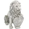 Design Toscano Roaring Beasts Of Castello Di Rocca Lion Sentinel Statue: Left Paw Up
