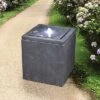 Design Toscano Modern Cube Bubbling Garden Fountain