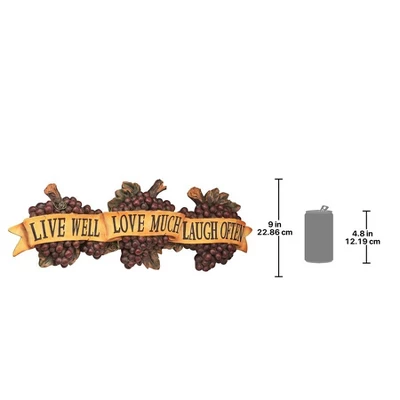 Design Toscano Live-Love-Laugh Wall Sculpture - Image 6