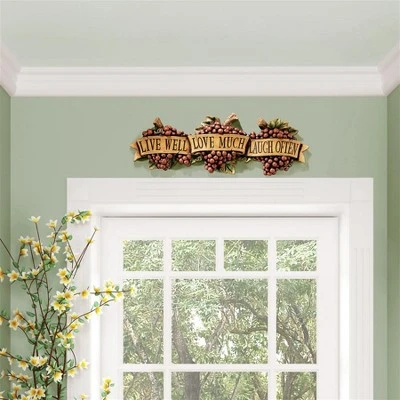 Design Toscano Live-Love-Laugh Wall Sculpture