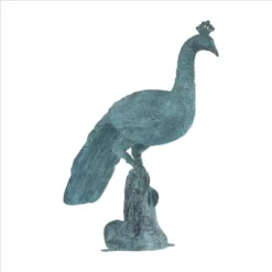 Design Toscano Pleasant Peacock Cast Bronze Garden Statue