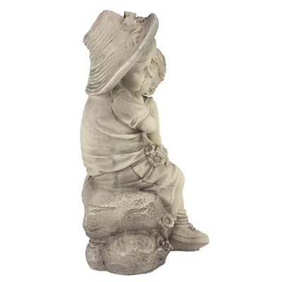 Design Toscano Kissing Kids Boy And Girl Statue - Image 3