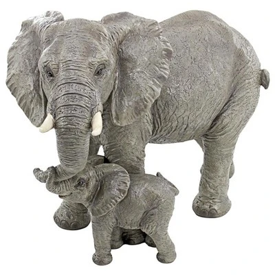 Design Toscano Herd Mentality Mother And Calf Elephant Statue - Image 2
