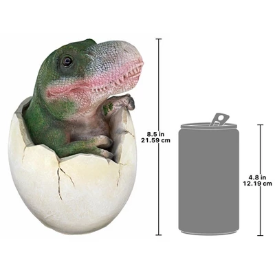 Design Toscano Baby Tyrannosaurus Rex Dino Egg Statue - Image 4