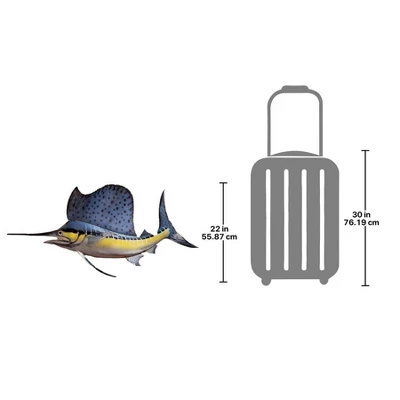 Design Toscano Key West Sailfish Trophy Wall Sculpture 1 Design Toscano Key West Sailfish Trophy Wall Sculpture