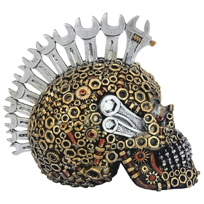 Design Toscano Gear Head Nuts And Bolts Motor Skull Statue 5 Design Toscano Gear Head Nuts And Bolts Motor Skull Statue - Image 5
