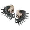 Design Toscano Bad To The Bones Winged Skull Sentinel Wall Sculptures: Set Of 2
