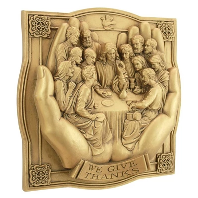 Design Toscano Giving Thanks Lord S Supper Wall Sculpture 1 Design Toscano Giving Thanks Lord S Supper Wall Sculpture