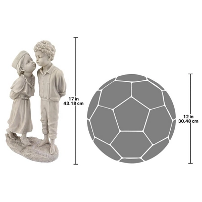 Design Toscano Love's First Kiss Children Garden Statue - Image 3