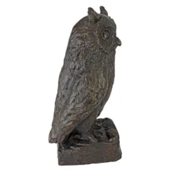 Design Toscano The Wise Owl Bronze Garden Statue