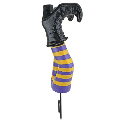 Design Toscano Crash Landing Wicked Witch Legs Garden Stake Statue - Image 3