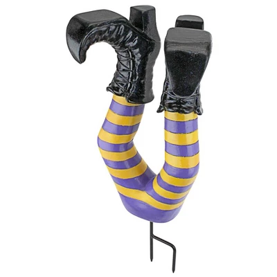 Design Toscano Crash Landing Wicked Witch Legs Garden Stake Statue - Image 6