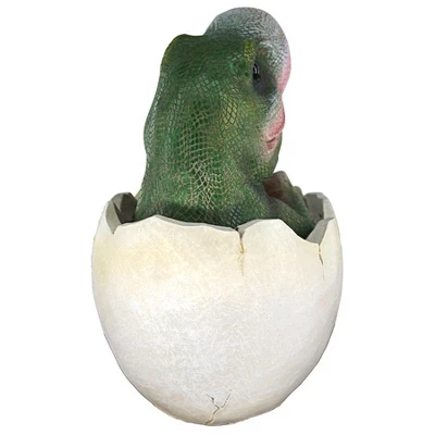Design Toscano Baby Tyrannosaurus Rex Dino Egg Statue - Image 3