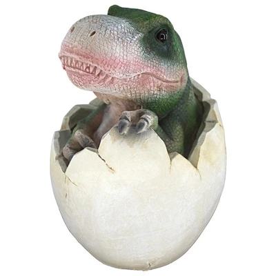 Design Toscano Baby Tyrannosaurus Rex Dino Egg Statue - Image 2