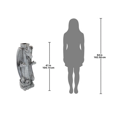 Design Toscano Zippy, The Dragon Sculptural Mail Post - Image 7