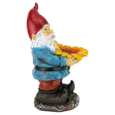 Design Toscano Sunflower Sammy Garden Gnome Statue - Multicolored - Image 5