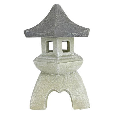 Design Toscano Pagoda Lantern Sculpture: Set Of Two Medium - Image 2
