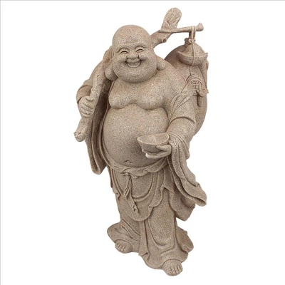 Design Toscano Wandering Happy Hotei Buddha Statue - Image 2