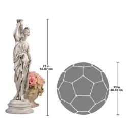 Design Toscano Dione, The Divine Water Goddess Garden Statue: Medium