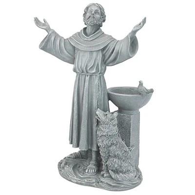 Design Toscano St. Francis's Garden Blessing Sculpture - Gray - Image 2