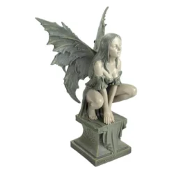 Design Toscano Celtic Inspired Fairy's Perilous Perch Garden Statue: Large