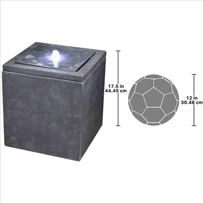 Design Toscano Modern Cube Bubbling Garden Fountain - Image 3
