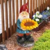 Design Toscano Sunflower Sammy Garden Gnome Statue - Multicolored