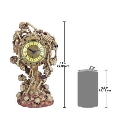Design Toscano Skeleton Crew Sculptural Mantel Clock - Image 6