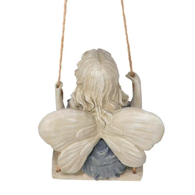Design Toscano Summertime Fairy On A Swing Statue - Image 4