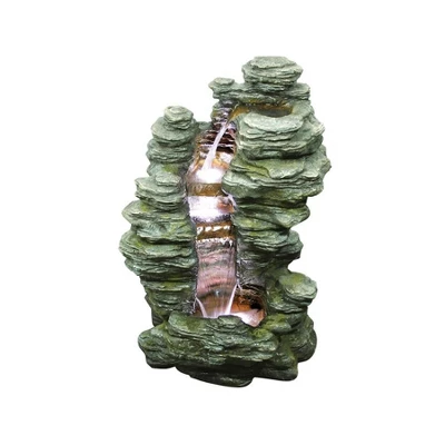 Design Toscano Mineral Point Cascading Garden Fountain - Multicolored