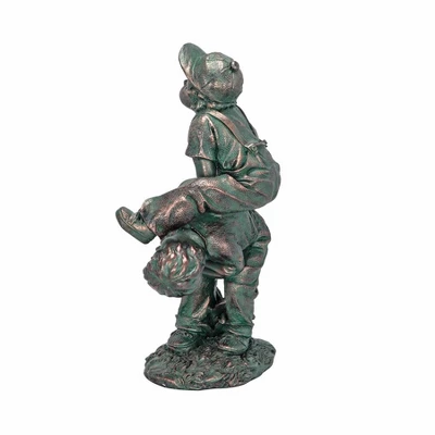 Design Toscano Leap Froggin Playing Boys Garden Statue 3 Design Toscano Leap Froggin Playing Boys Garden Statue - Image 3