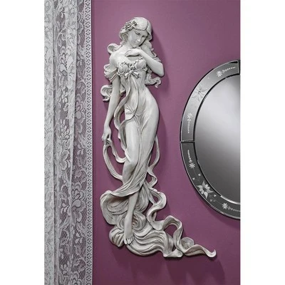 Design Toscano Flora, Goddess Of Springtime Wall Sculpture: Set Of Two