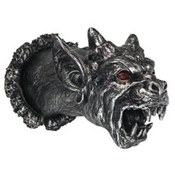 Design Toscano Gothic Gargoyle Cathedral Devil Dog Illuminated Wall Sculpture