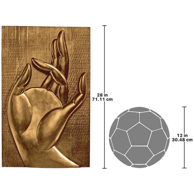Design Toscano Mayura Mudra Buddhist Wall Sculpture 2 Design Toscano Mayura Mudra Buddhist Wall Sculpture - Image 2