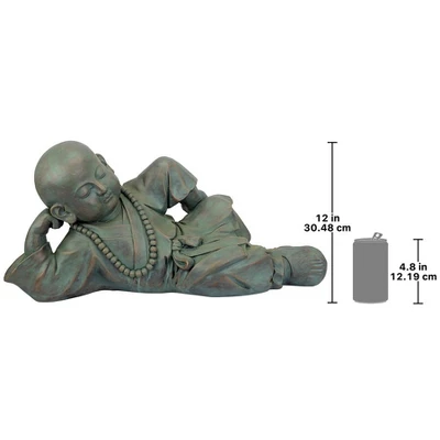 Design Toscano Resting Serene Baby Buddha Garden Statue - Image 6